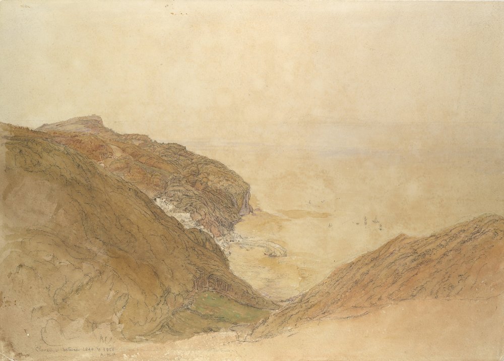 Vista de Clovelly, Devon, ca. 1848-49 | Samuel Palmer