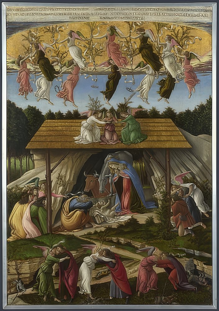 Nacimiento místico de Cristo. 1500 de Sandro Botticelli