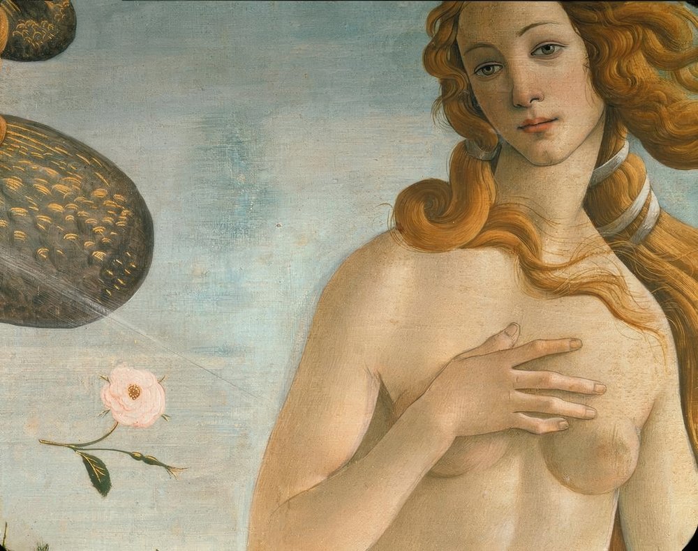 El nacimiento de Venus (Venus Anadiómena) de Sandro Botticelli