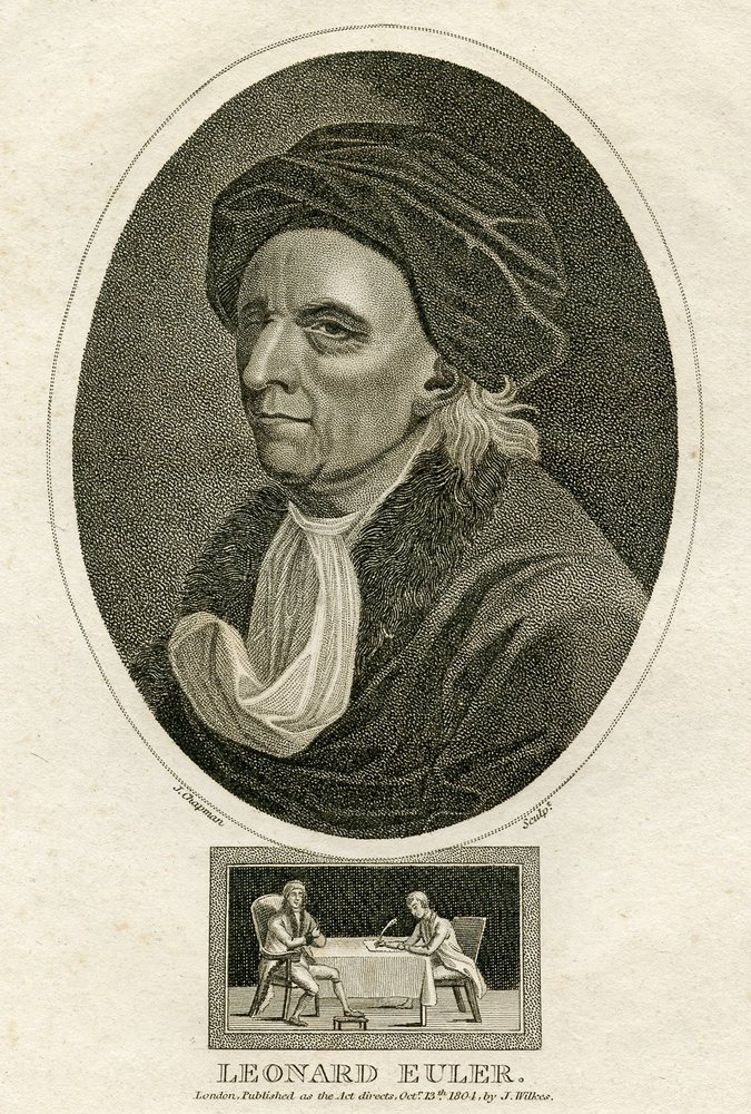 Retrato de Leonard Euler de Swiss School