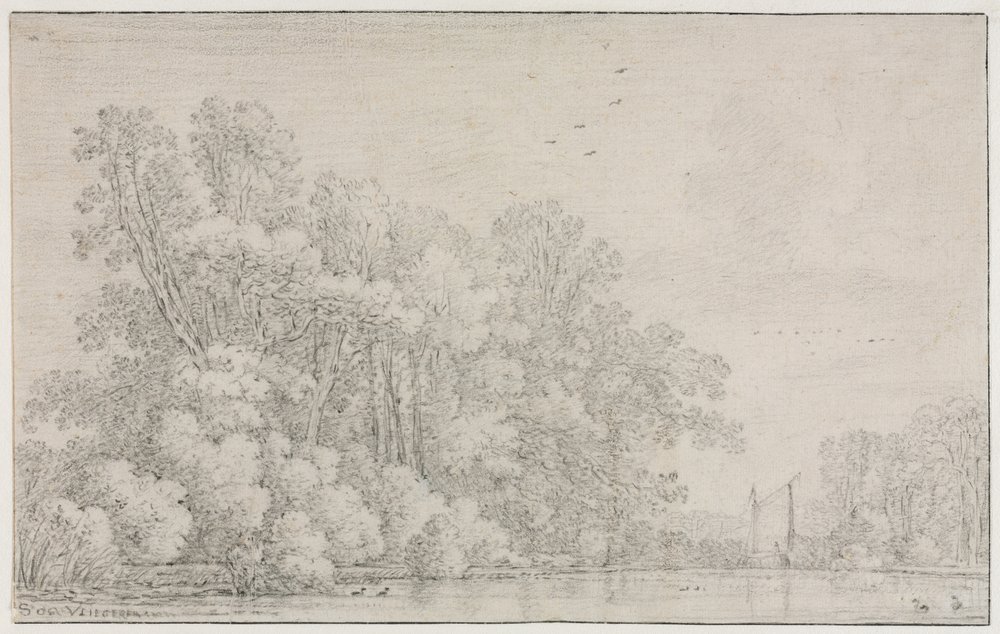 River Landscape de Simon de Vlieger