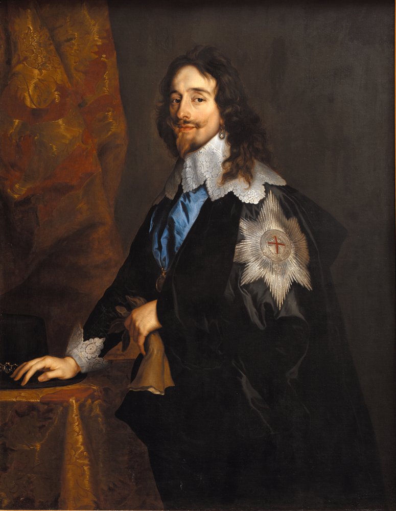 Retrato del Rey Carlos I de Inglaterra, Escocia e Irlanda 1600-1649, finales de 1630 de Sir Anthony van Dyck