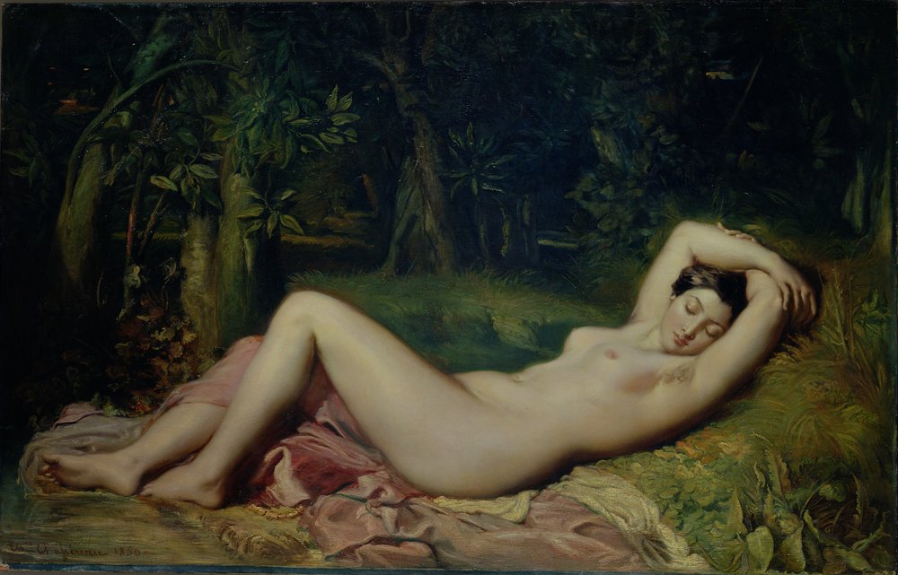 Ninfa Durmiente, 1850 de Théodore Chassériau