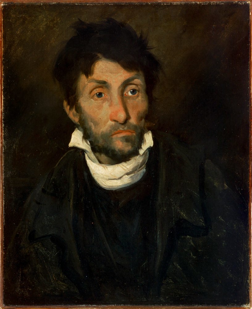 Retrato de un cleptómano (óleo sobre lienzo) de Theodore Gericault