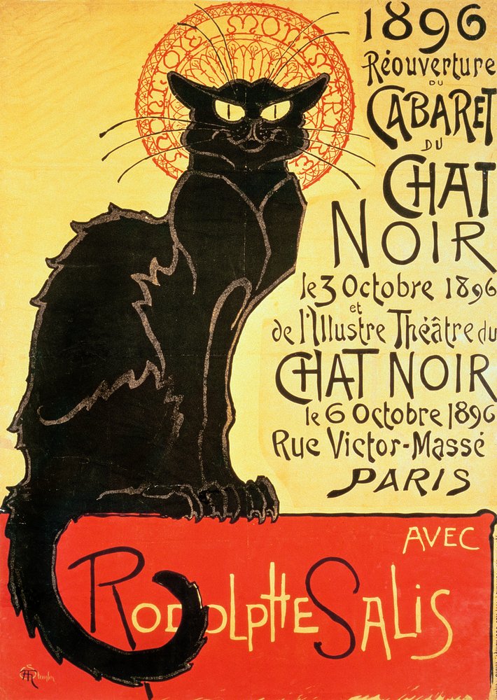 Reapertura del cabaret Chat Noir, 1896 de Théophile Alexandre Steinlen