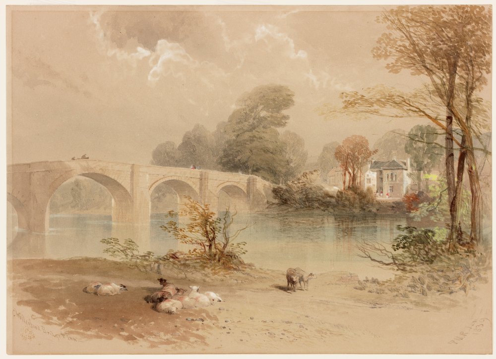 Puente e Inn de Chollerford de Thomas Miles II Richardson