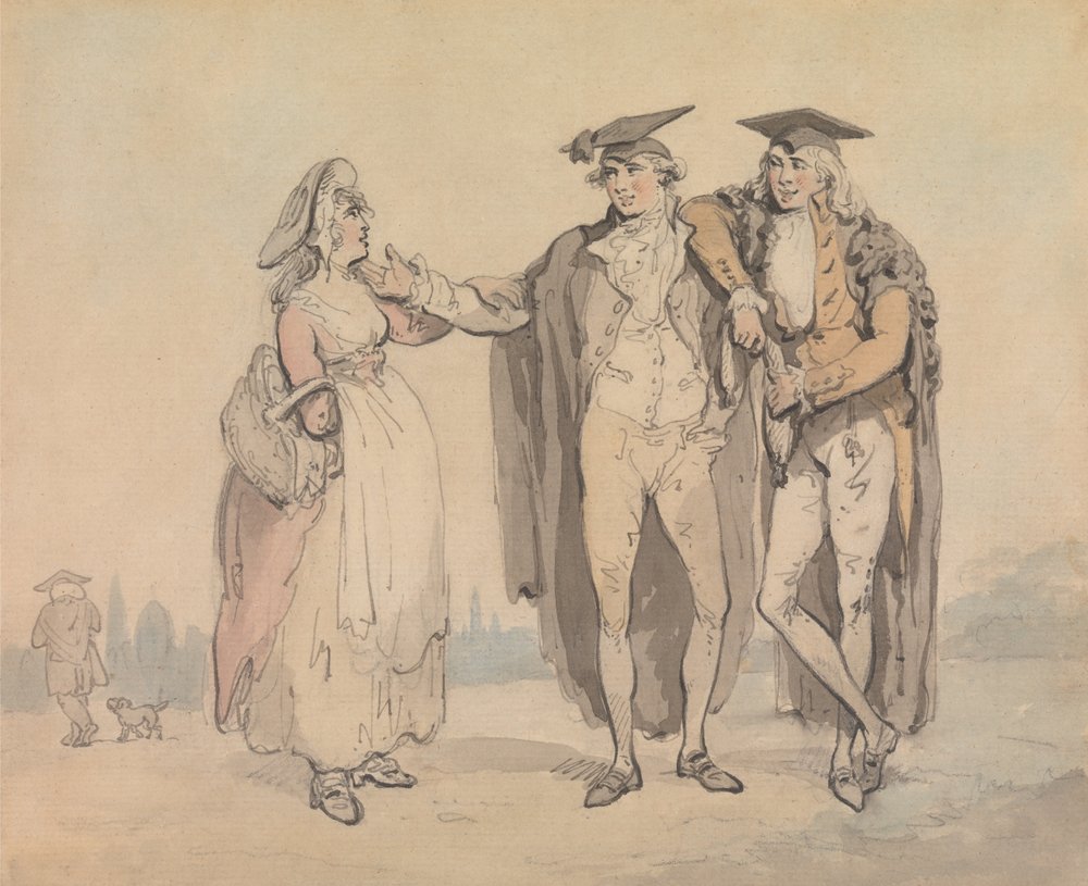 Ciervos de la primera cabeza de Thomas Rowlandson
