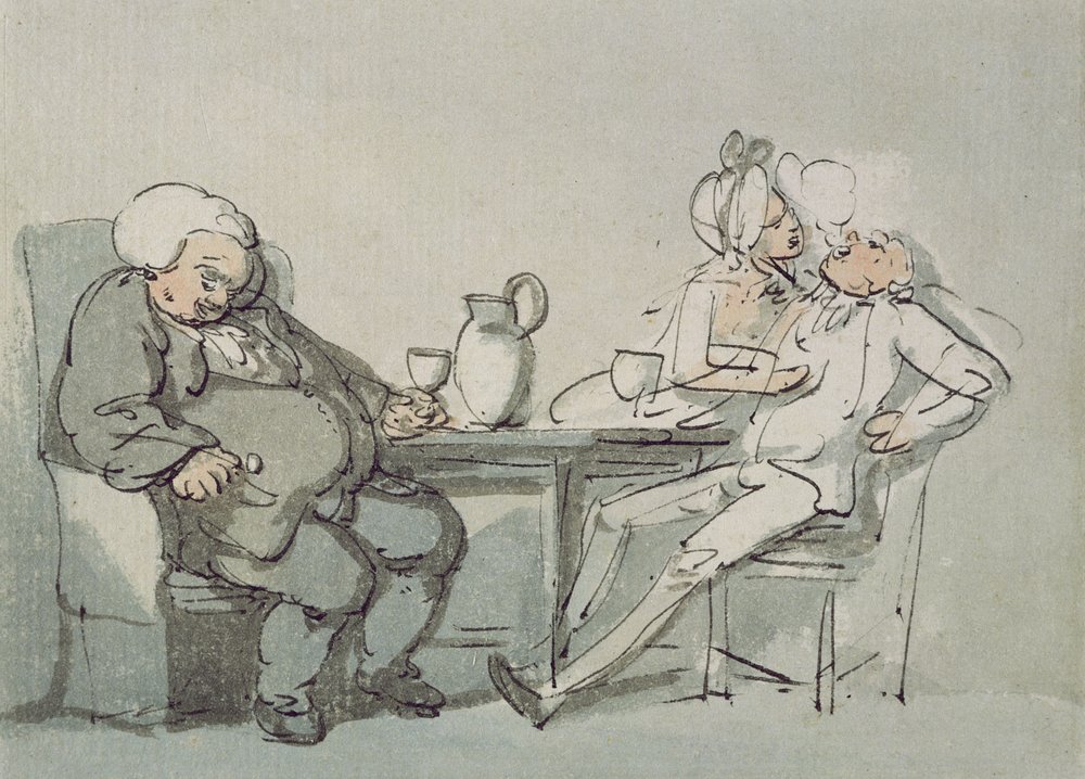 El doctor vencido | Thomas Rowlandson | Impresión de arte