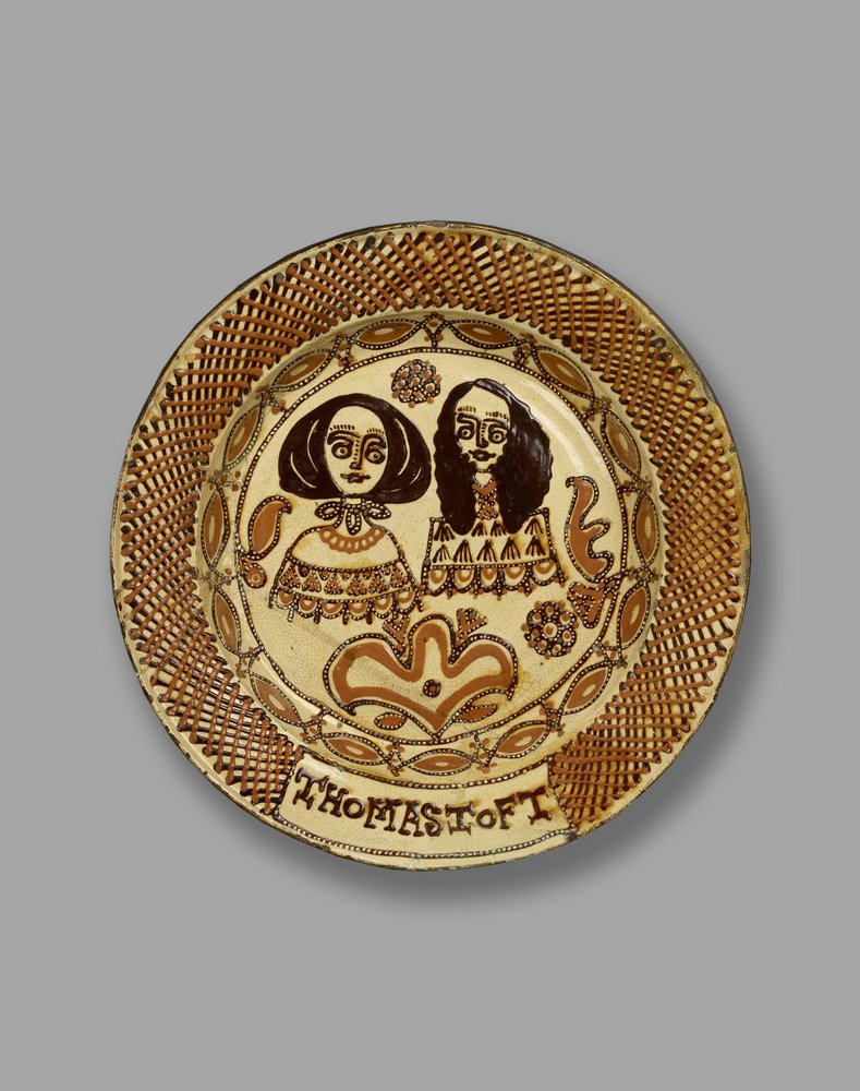 Plato de Toft, cerámica de Staffordshire, c.1670 de Thomas Toft