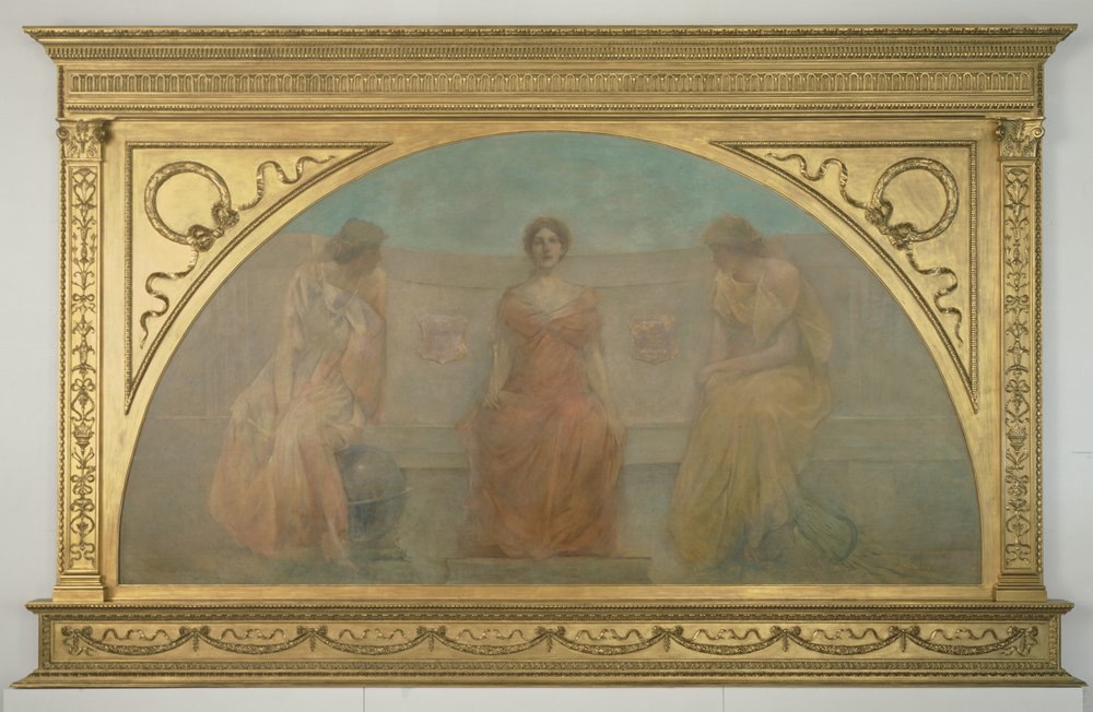 El Comercio y la Agricultura Trayendo Riqueza a Detroit, 1900 de Thomas Wilmer Dewing