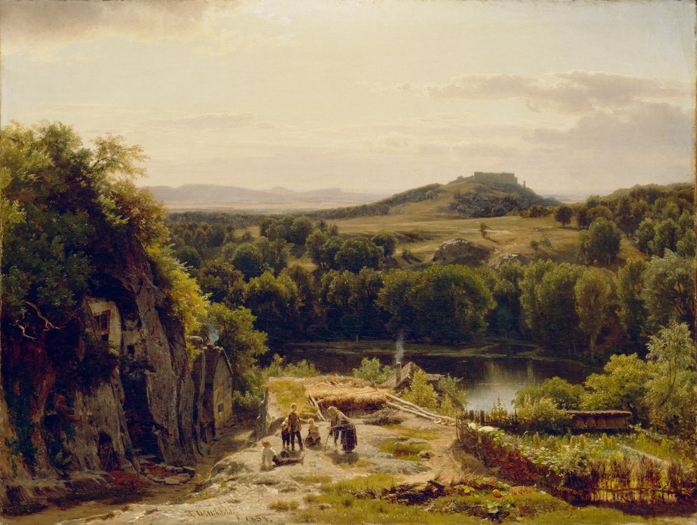 Paisaje en las Montañas Harz, 1854 de Thomas Worthington Whittredge