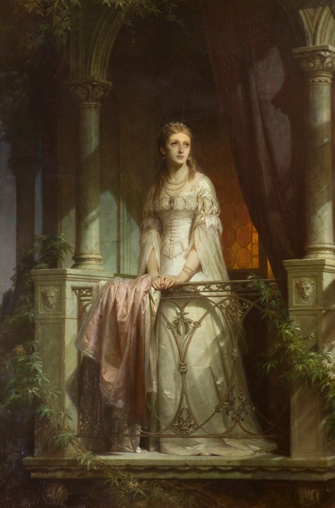 Julieta en el balcón de Thomas-Francis Dicksee
