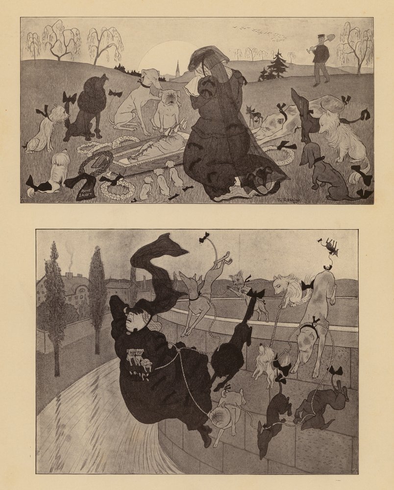 Cansado de la vida I (litografía) de Thomas Theodor Heine