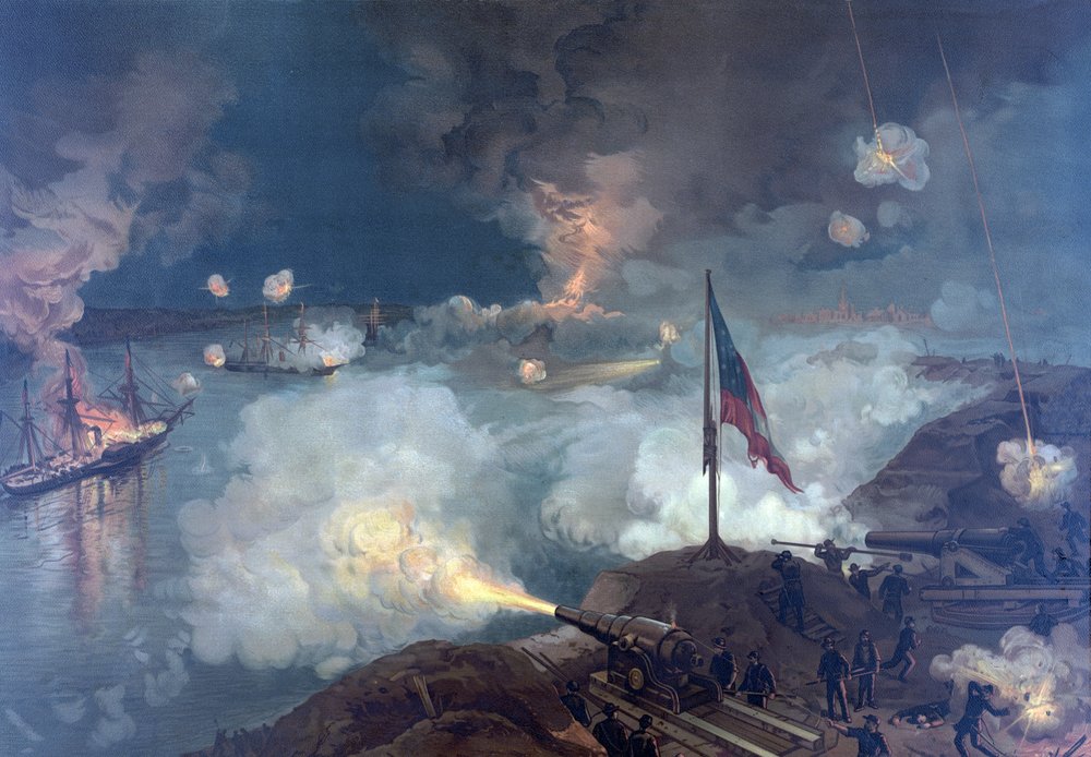 Batalla de Port Hudson, pub. L Prang & Co., 1886 de Thure de Thulstrup