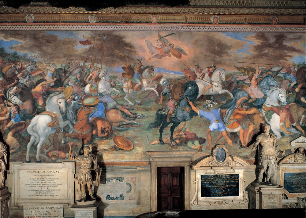 Batalla del Lago Regilo de Tommaso Laureti