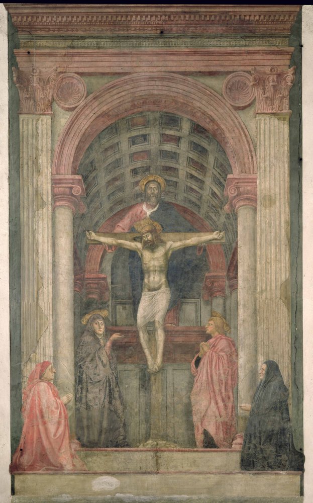 La Trinidad (detalle) de Tommaso Masaccio
