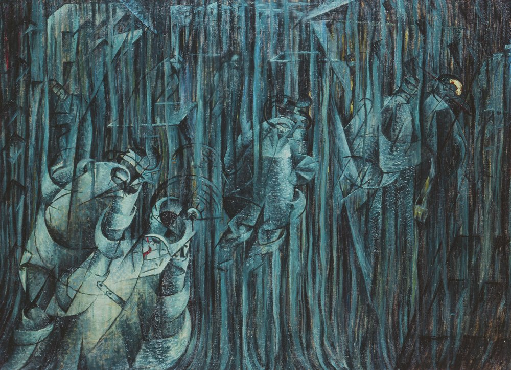 Estados de ánimo: Los que se quedan, 1911 de Umberto Boccioni