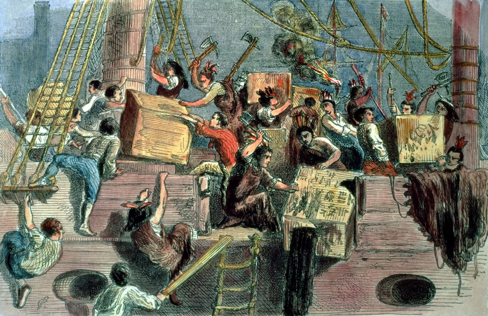 Fiesta del Té de Boston, 16 de diciembre de 1773 de Unbekannt Unbekannt