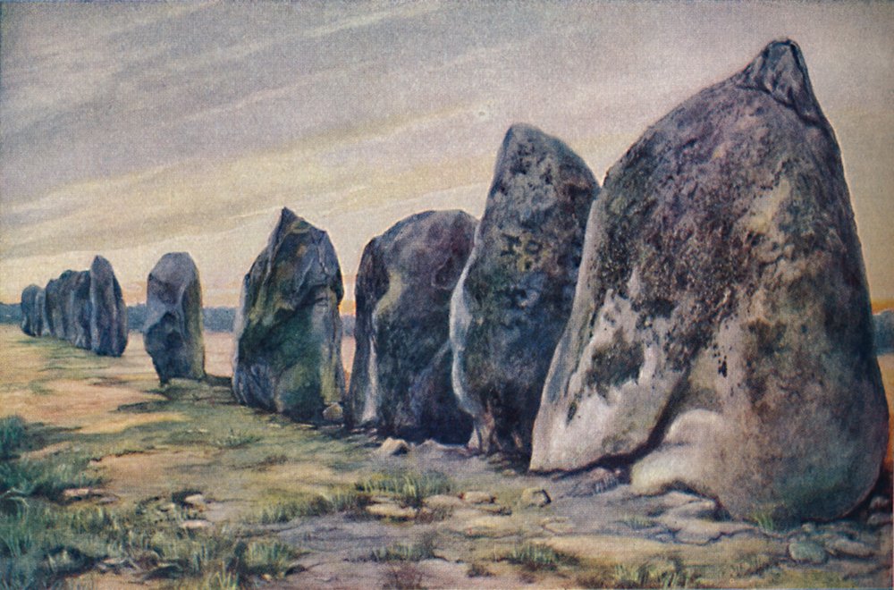 Alineamientos cerca de Carnac, Bretaña, Francia de Unbekannt