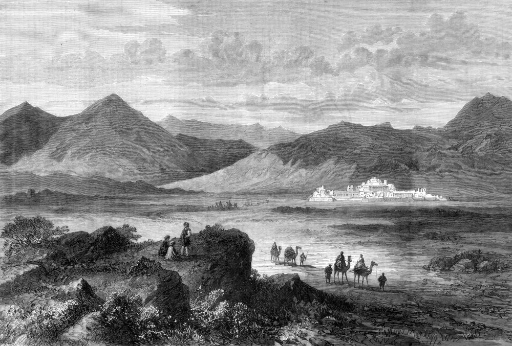 Entrada al Paso Khyber y Fuerte de Jamrood, Afganistán, 1878 de Unbekannt