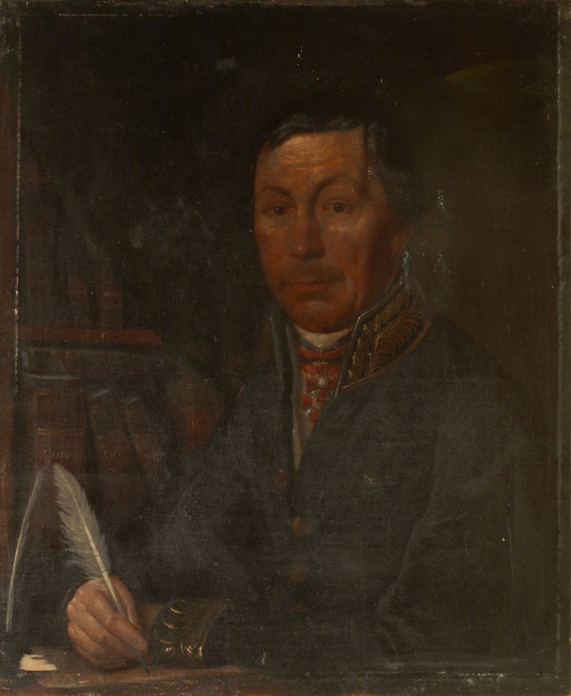 Retrato de Ivan Ivanovich Martynov 1777-1807, 1800s de Unbekannt