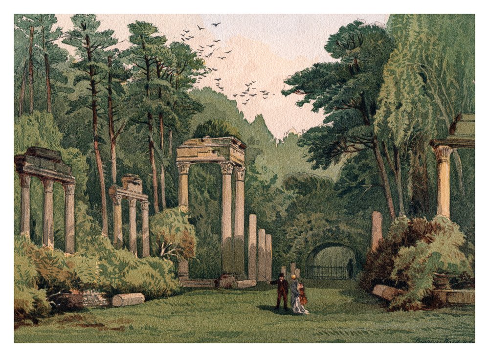Ruinas en el Parque Windsor, 1880 de Unbekannt