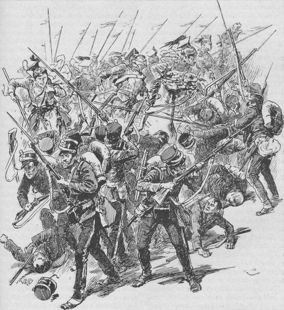 La carga de los lanceros austriacos, 1902 | Unbekannt