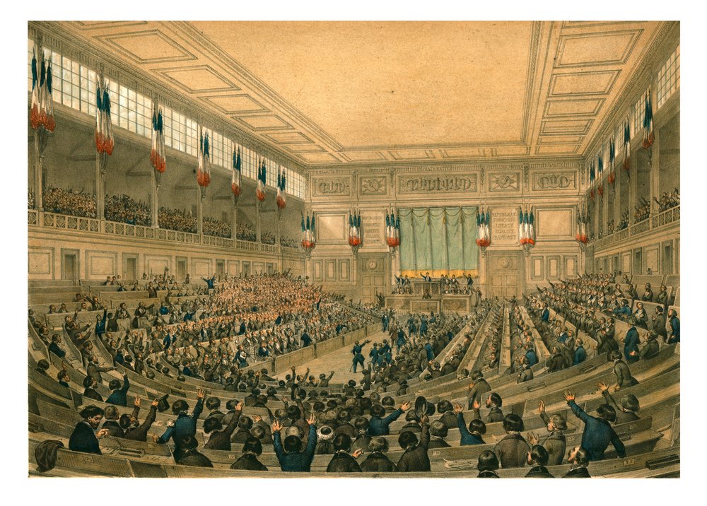 La Asamblea Nacional Constituyente de la Segunda República Francesa, mayo de 1848 de Unbekannt