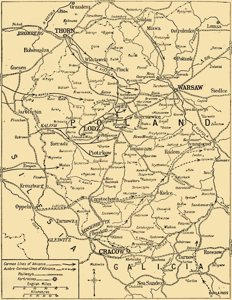 La Campaña Polaca, 1914, c1920 de Unbekannt