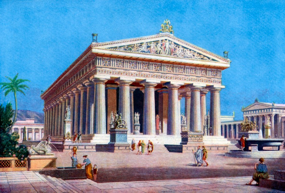 El Templo de Poseidón, Paestum Pesto, Italia, 1933-1934 de Unbekannt