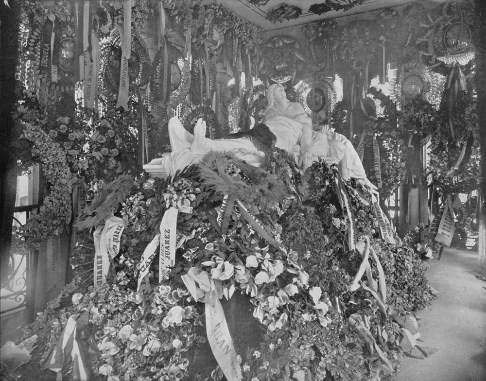 Tumba de Juárez, Cementerio de San Fernando, Ciudad de México, c. 1897 de Unbekannt