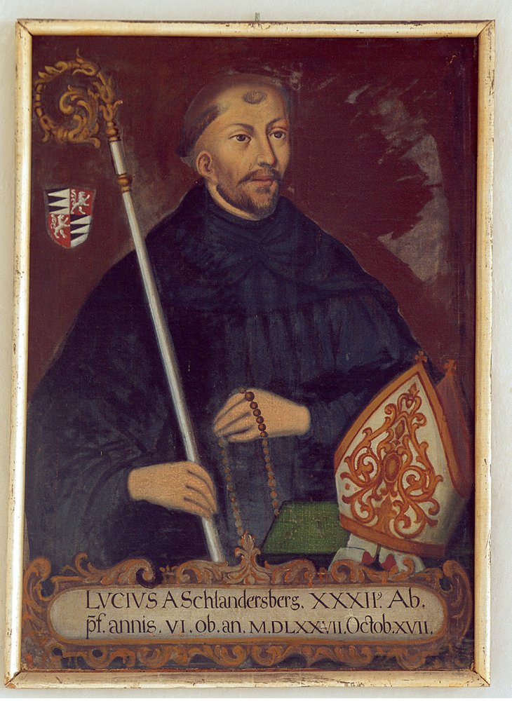 Retrato del abad Lucius von Schlandersberg de Unbekannt Unbekannt