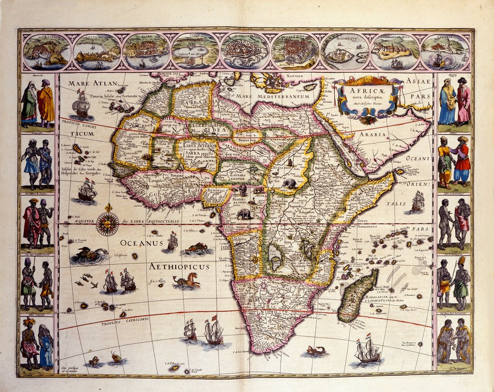 Mapa de África del Atlas de William Blaeu de Unknown artist