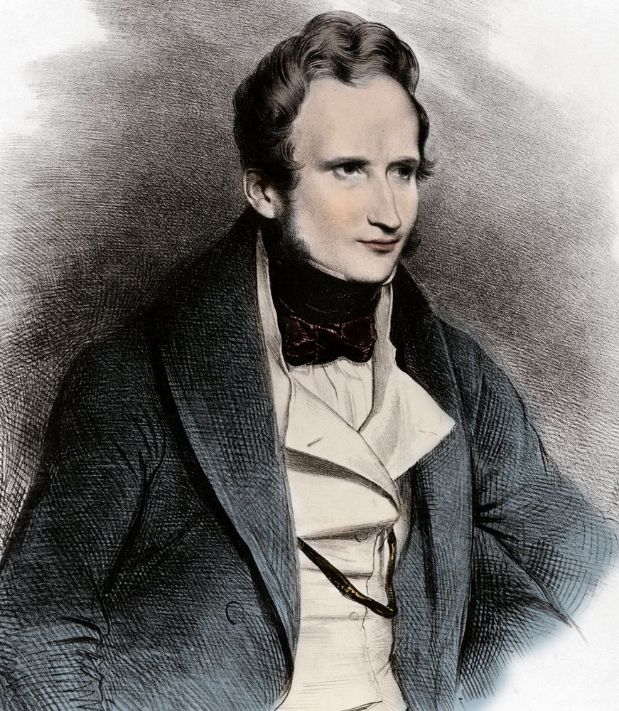 Retrato de Alfred de Vigny - Retrato del Poeta Alfred de Vigny (1797-1863) de Unknown artist