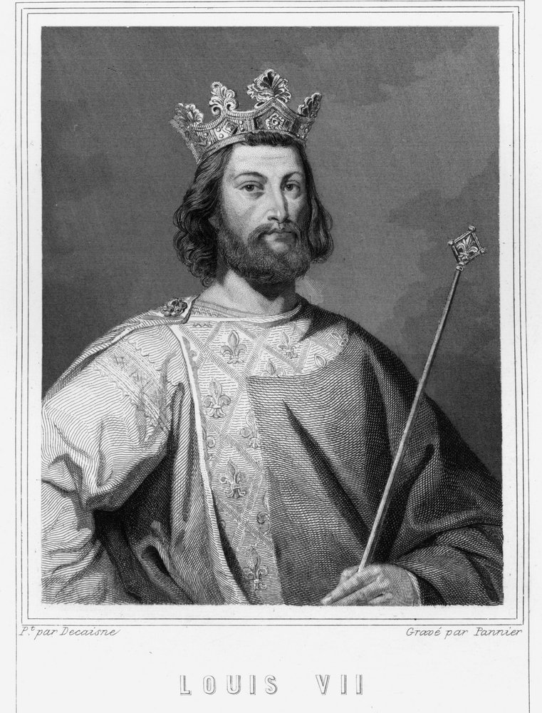 Retrato de Luis VII el Joven (1120 - 1180), Rey de Francia - en 