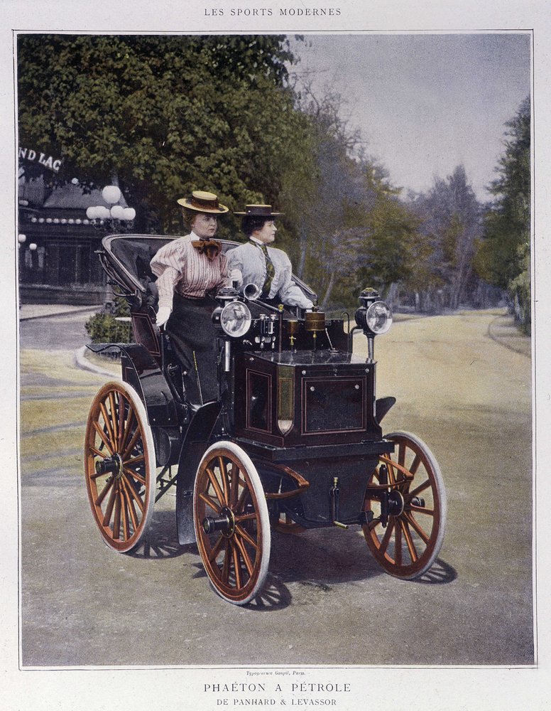 El Faetón de Petróleo, tipo 1896 - en "Deportes Modernos" de Unknown artist