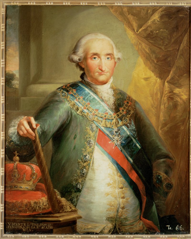 Rey Carlos IV (pintura sobre lienzo) de Vicente Lopez y Portana