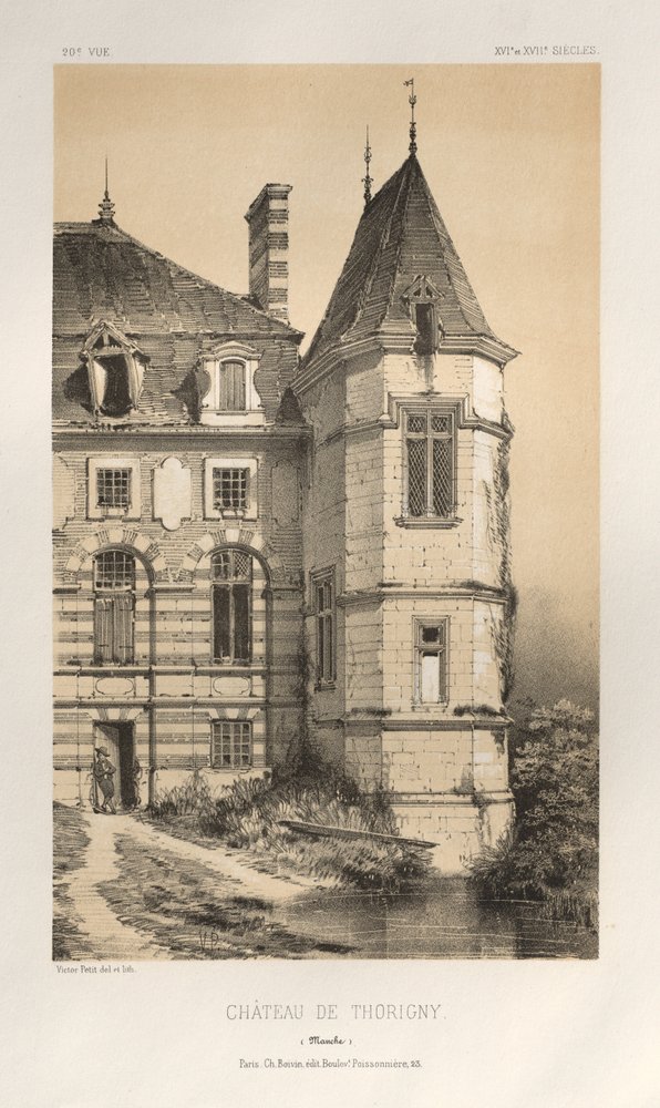 Pl. 20, Chateau De Thorigny Manche, publicado 1860 de Victor Petit