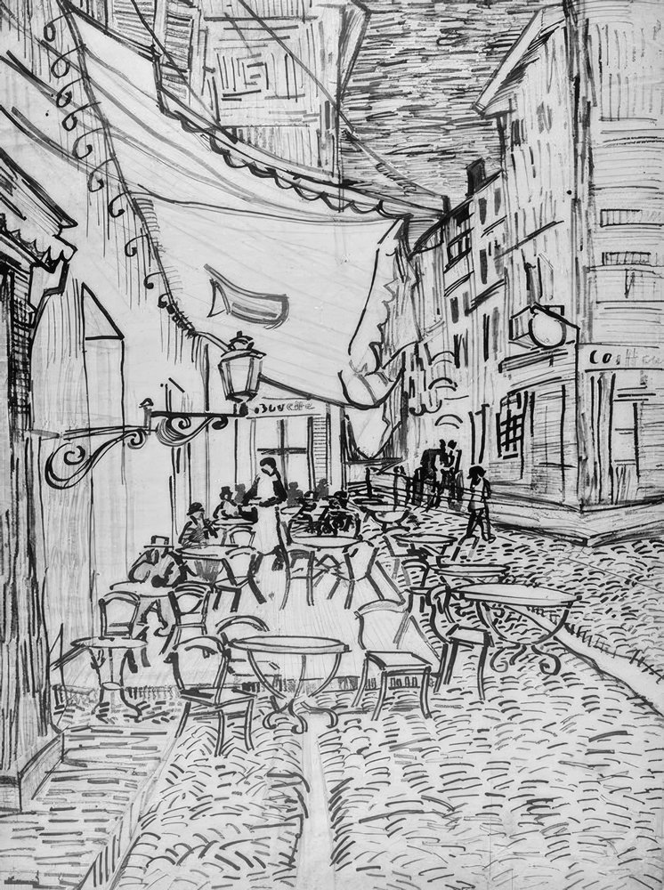 Terraza de café por la noche de Vincent van Gogh