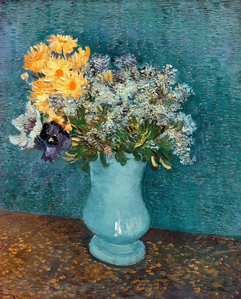 Jarrón de flores, 1887 de Vincent van Gogh