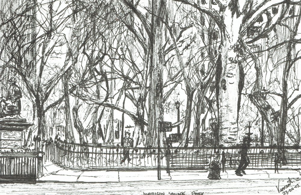 Parque Madison Square Nueva York, 2003 de Vincent Alexander Booth