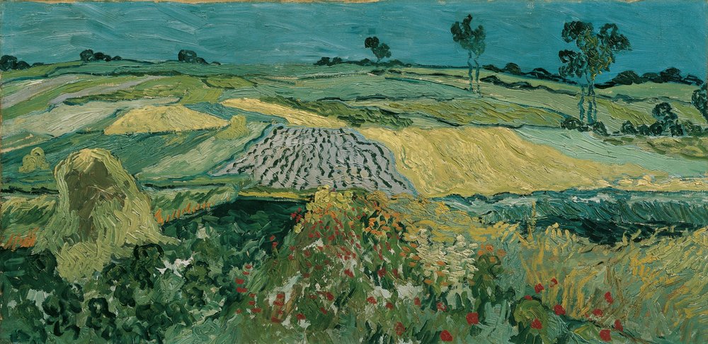 Die Ebene von Auvers de Vincent van Gogh