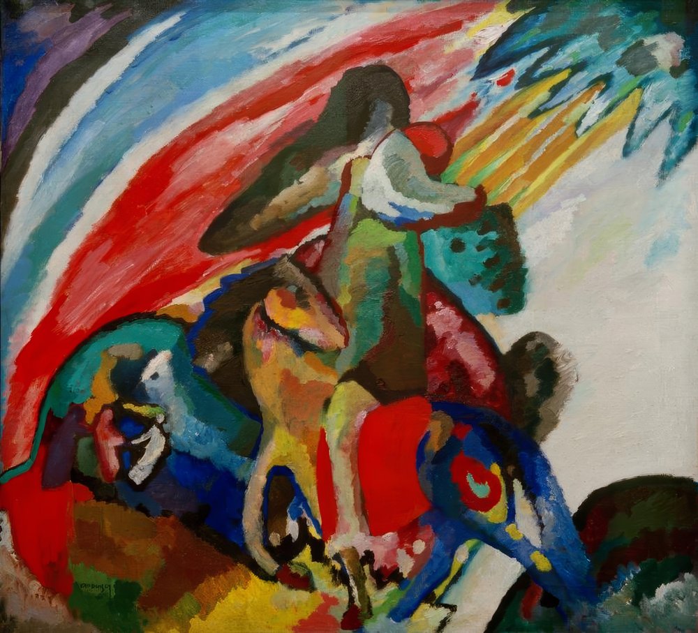 Improvisación 12 (El jinete) de Wassily Kandinsky