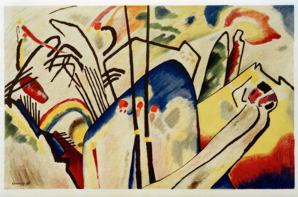 Composición IV de Wassily Kandinsky