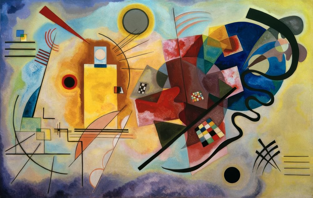 Amarillo - Rojo - Azul de Wassily Kandinsky