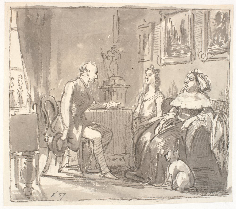 Visita a su gracia de Wilhelm Marstrand