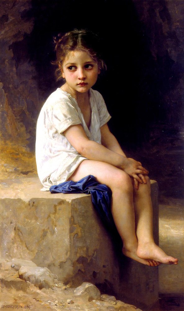 Al pie del acantilado de William-Adolphe Bouguereau