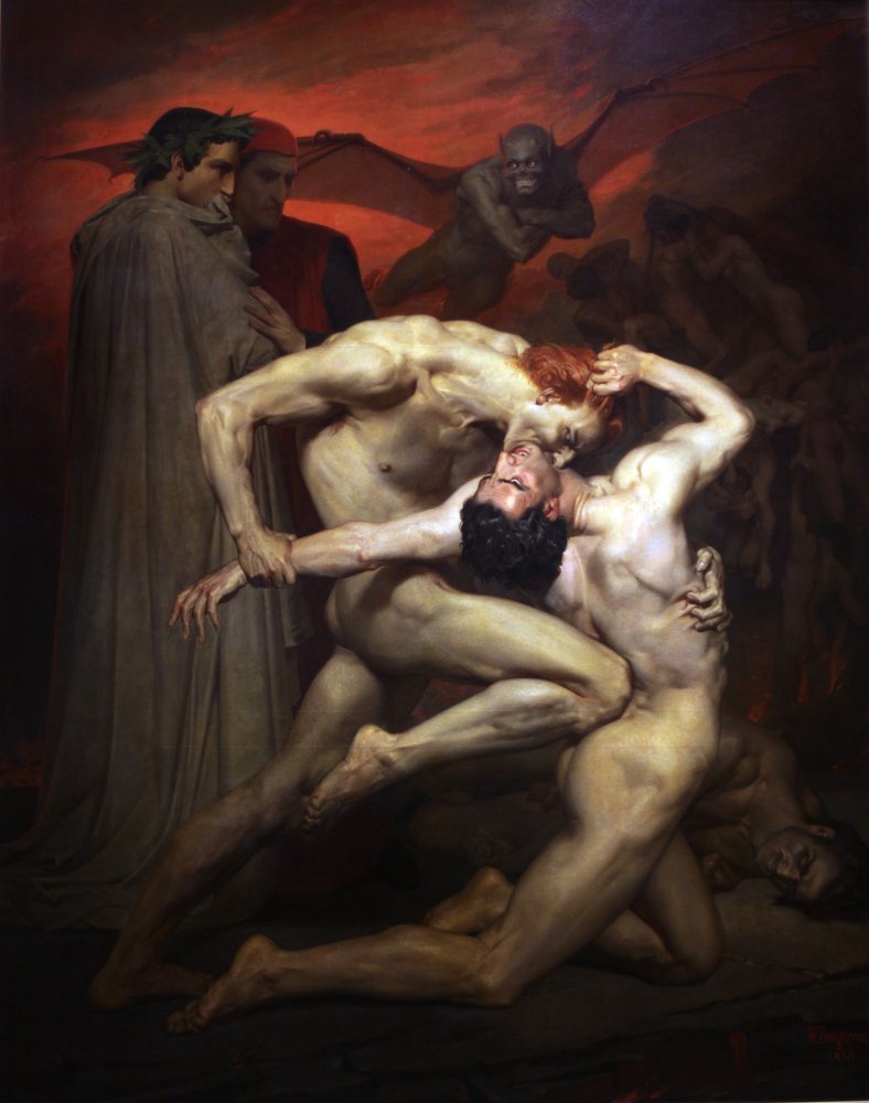 Dante y Virgilio de William-Adolphe Bouguereau
