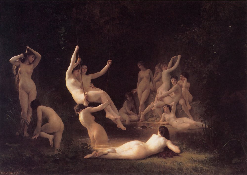 Las ninfas de William-Adolphe Bouguereau