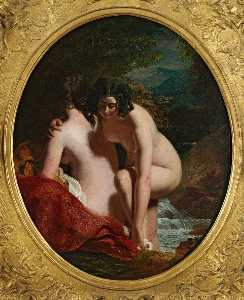 Dos Chicas Bañándose de William Etty